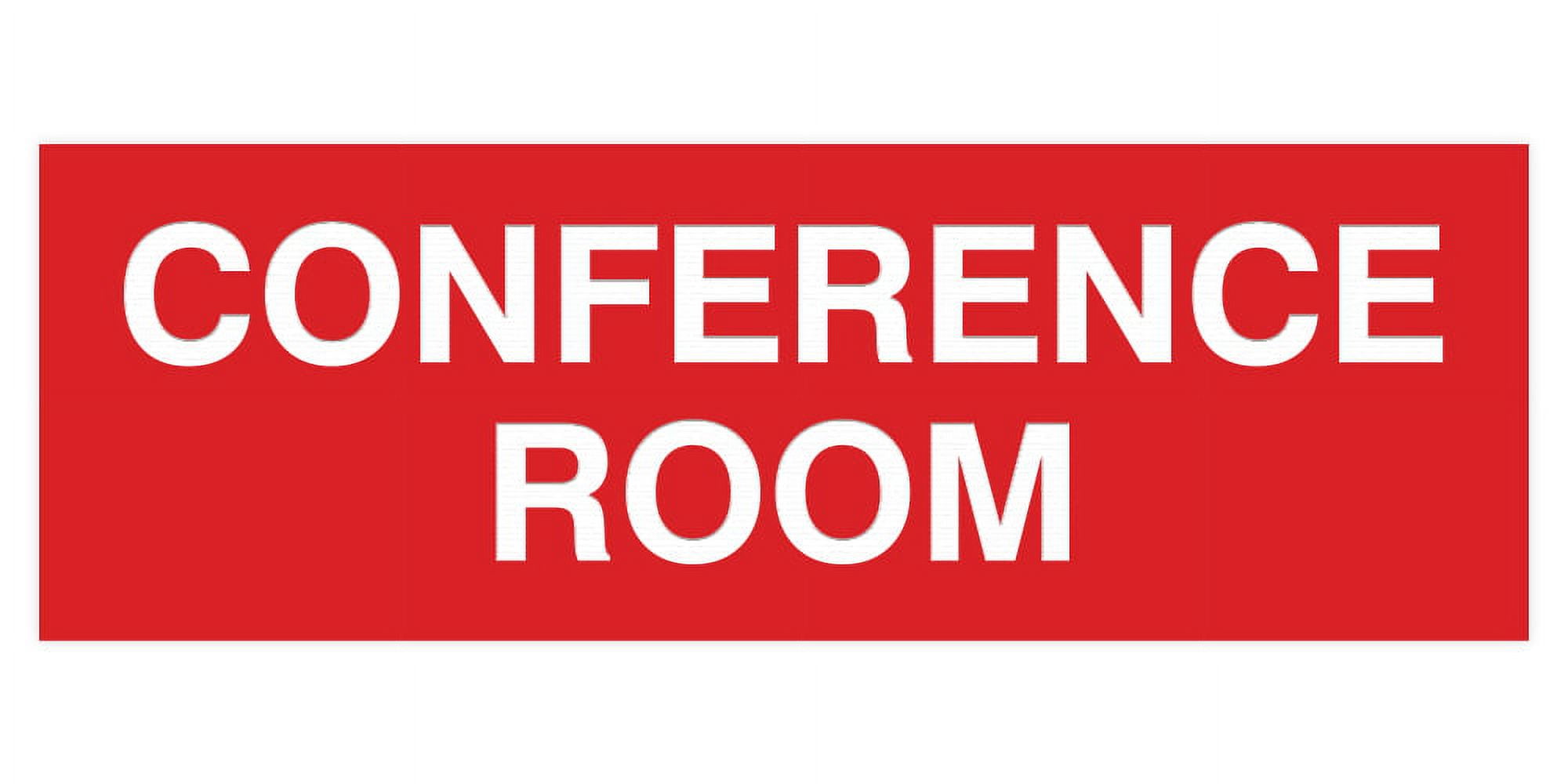 Standard Conference Sign -Red - Medium 2-3/4