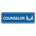 thumbnail image 1 of Standard Counselor Sign (Blue) - Large, 1 of 5