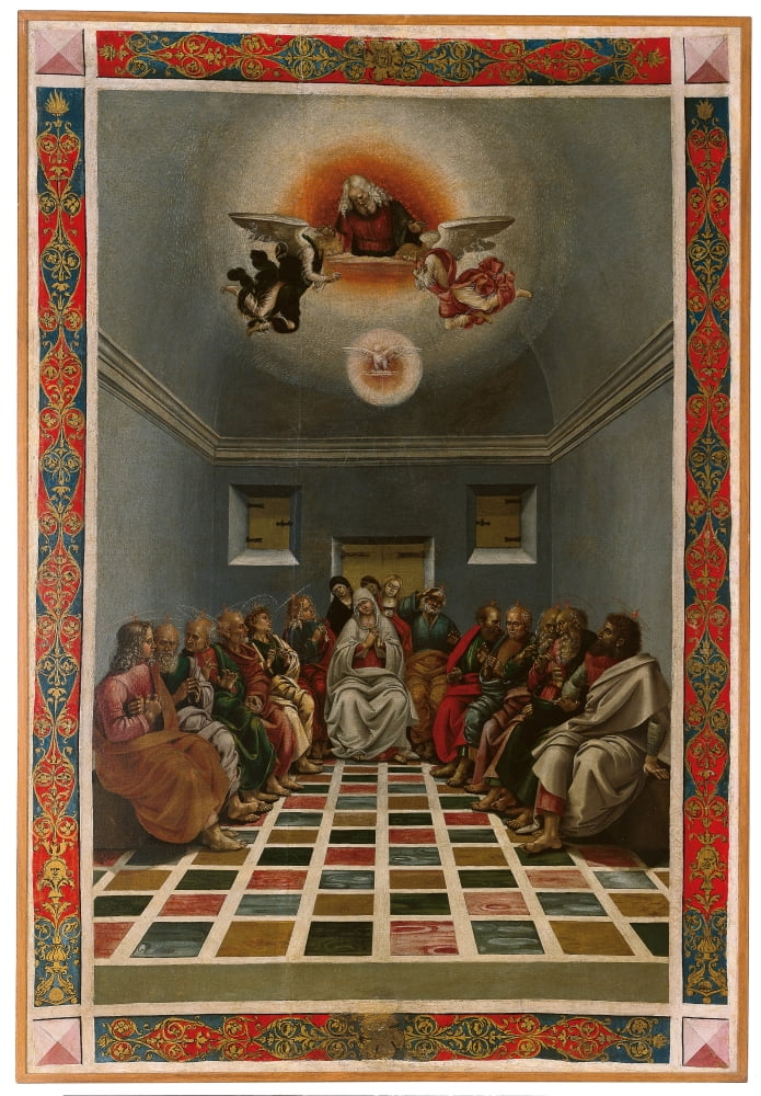 Standard (Crucifixion And The Descent Of The Holy Spirit Or The Pentecost) Canvas Art - (18 x 24)
