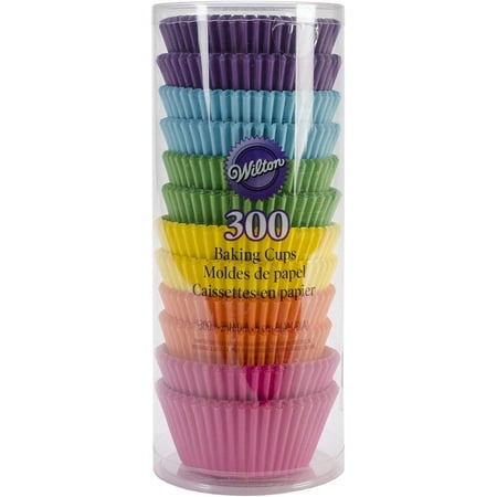 Standard Cupcake Liners Baking Cups, 300 Count, Rainbow
