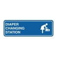 thumbnail image 1 of Standard Diapers Changing Station Sign (Blue) - Small, 1 of 5