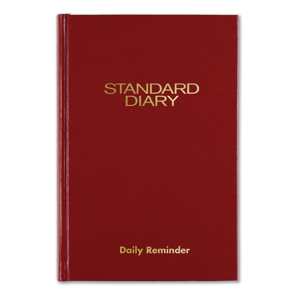 Standard Diary Daily Reminder Book, 2024 Edition, Medium/College Rule