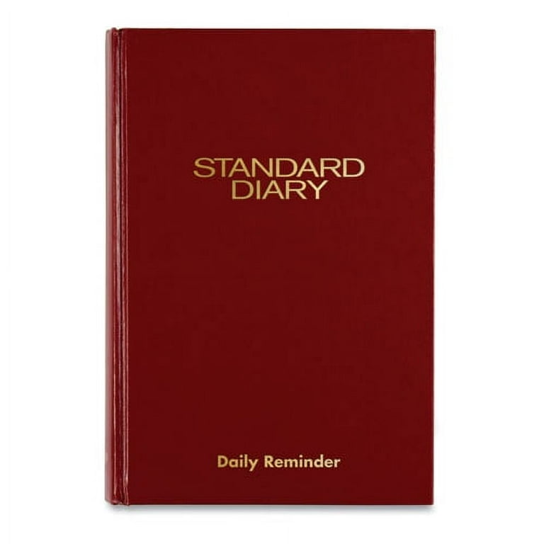 Standard Diary Daily Diary, 2024 Edition, Medium/College Rule, Red Cover, (200) 9.5 x 7.5 Sheets Standard Diary Daily Diary, 2024 Edition, Medium/College Rule, Red Cover, (200) 9.5 x 7.5 Sheets