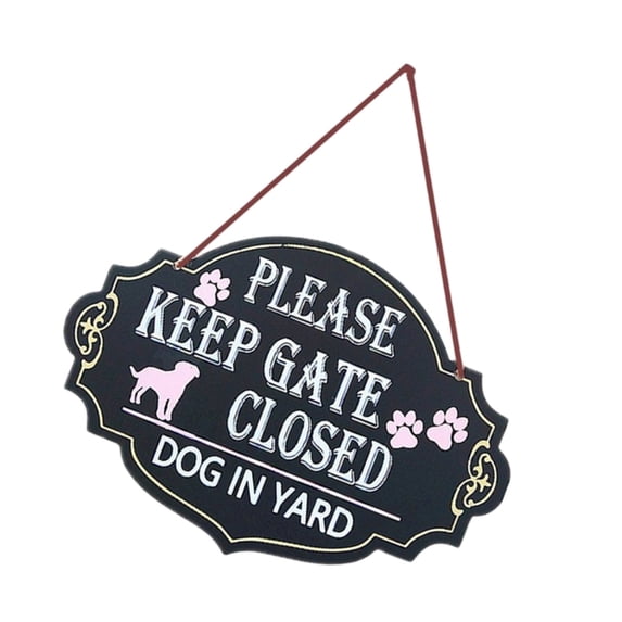 Image showcasing Standard Dogs in Yard Please Keep Gate Closed Wall or Door Sign Please ...