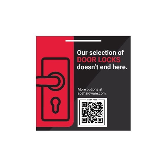 Standard 9100237 Door Locks TTR Hardware Sign Kit