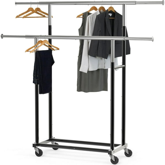 Standard Double Rod Garment Rack,