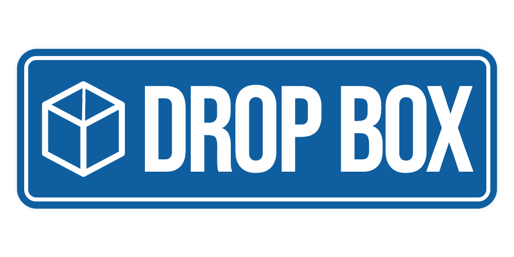 Standard Drop Box Sign (Blue) - Small - Walmart.com