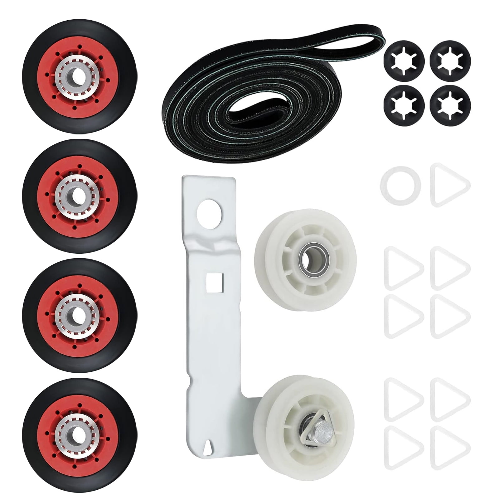 Standard Dryer Repair Kits 4392067 W10837240 Drum Belt and Idler Pulley Replacement Dryer Accessories Enduring