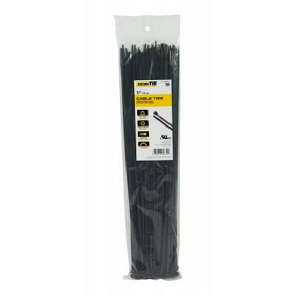 Gardner Bender 220979 17 in. Standard Duty Cable Tie, Black - 100 Per Pack
