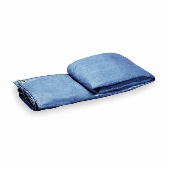 Standard Duty Tarp, 19 ft x 29 ft 4 in, 5.1 Mil, Blue, Polyethylene 5W119
