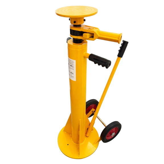 Standard Duty Trailer Stabilizing Jack Stand 100,000 Lb. Static Capacity with 2 Movable Casters