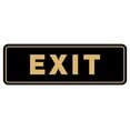 thumbnail image 1 of Standard EXIT Sign - Black / Gold - Small, 1 of 1