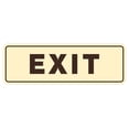 thumbnail image 1 of Standard EXIT Sign - Ivory / Dark Brown - Small, 1 of 1