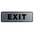 thumbnail image 1 of Standard EXIT Sign - Silver - Large, 1 of 1