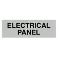 thumbnail image 1 of Standard Electrical Panel Sign - Lt Gray - Small 2" x 6", 1 of 4