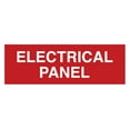 thumbnail image 1 of Standard Electrical Panel Sign -Red - Large 3" x 9", 1 of 4