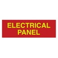 thumbnail image 1 of Standard Electrical Panel Sign - Red / Yellow - Small 2" x 6", 1 of 4