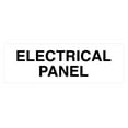 thumbnail image 1 of Standard Electrical Panel Sign - White - Large 3" x 9", 1 of 4