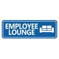 thumbnail image 1 of Standard Employee Lounge Sign (Blue) - Large, 1 of 5