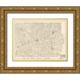 thumbnail image 1 of Standard Engineering 18x15 Gold Ornate Wood Framed with Double Matting Museum Art Print Titled - Perry County Illinois - Standard Engineering 1908, 1 of 4
