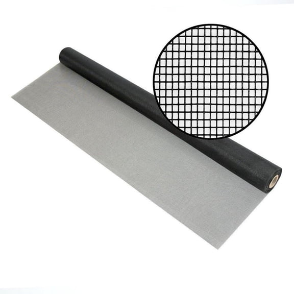 Standard Fiberglass Screen Mesh Roll Kit - 30 in x 100 ft - Window, Patio, Pool, Sliding Door