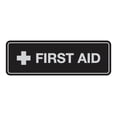 thumbnail image 1 of Standard First Aid Sign (Black / Silver) - Small, 1 of 5