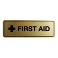 thumbnail image 1 of Standard First Aid Sign (Brushed Gold) - Large, 1 of 5