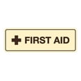 thumbnail image 1 of Standard First Aid Sign (Ivory/Dark Brown) - Medium, 1 of 5