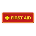 thumbnail image 1 of Standard First Aid Sign (Red/Yellow) - Medium, 1 of 5