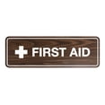 thumbnail image 1 of Standard First Aid Sign (Walnut) - Large, 1 of 5