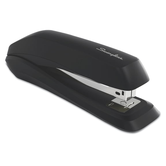 "Standard Full Strip Desk Stapler, 15-Sheet Capacity, Black | Bundle of 5"