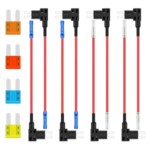 Standard Fuses Adapters Assortment Kits with Puller for Car Motorcycles and Marine Applications Easy Installation