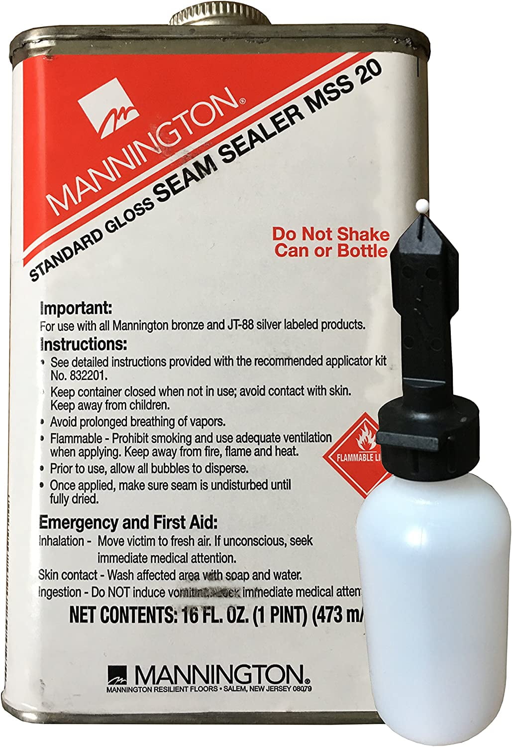 Standard Gloss Vinyl Flooring Seam Sealer Kit (1 Pint) with Applicator ...