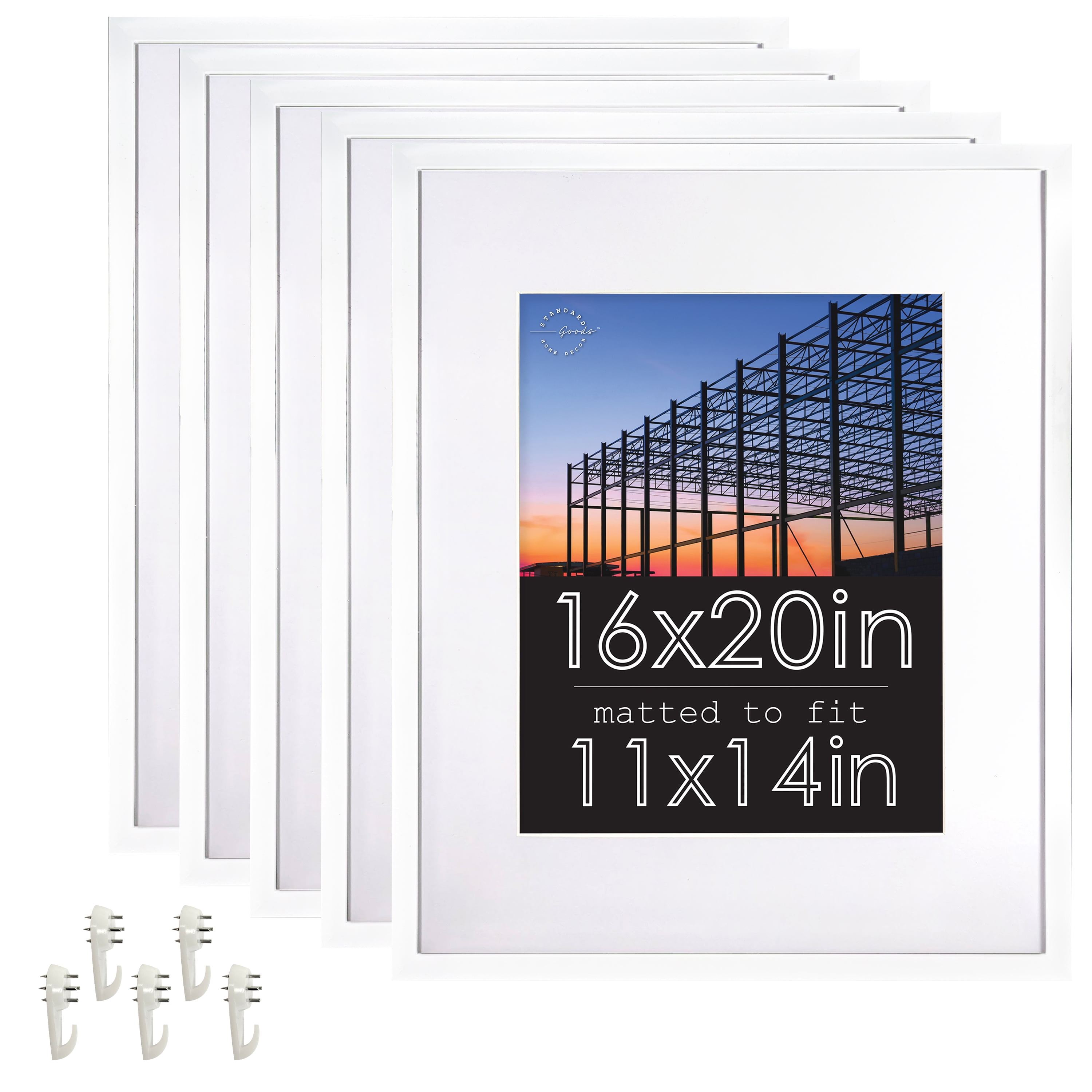 White 16x20 Thermoplastic Gallery Wall Frame Set