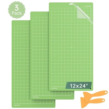 Standard Grip Cricut Mat, 3 Pack 12x24in Craft Cutting Mat for Cricut Explore Air 2/Air/One/Maker, Adhesive Sticky Quilting Mats with Protective Film, Reusable Replacement Accessories for Cricut