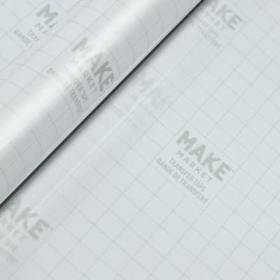 Standard Grip Transfer Tape by Make Market – 12" x 48" Rolls with Grid Lines for Easy Vinyl Alignment - Clean Transfer with No Residue - Compatible with Most Adhesive Vinyl - 9 Pack