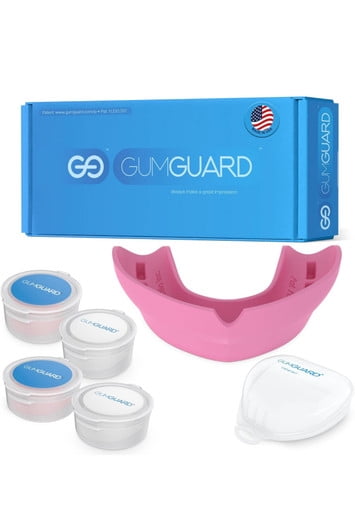 Standard GumGuard Denture Mouthguard Lower Arch Custom-Fit Overnight Guard Pink