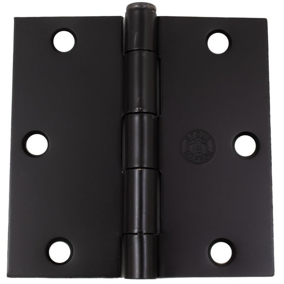 Standard Hinge, 3-1/2 Inches, Square Corner, Bulk Pack (100 Each), Oil-Rubbed Bronze by Stone Harbor Hardware