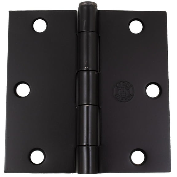 Standard Hinge, 3-1/2 Inches, Square Corner, Bulk Pack (100 Each), Oil-Rubbed Bronze by Stone Harbor Hardware
