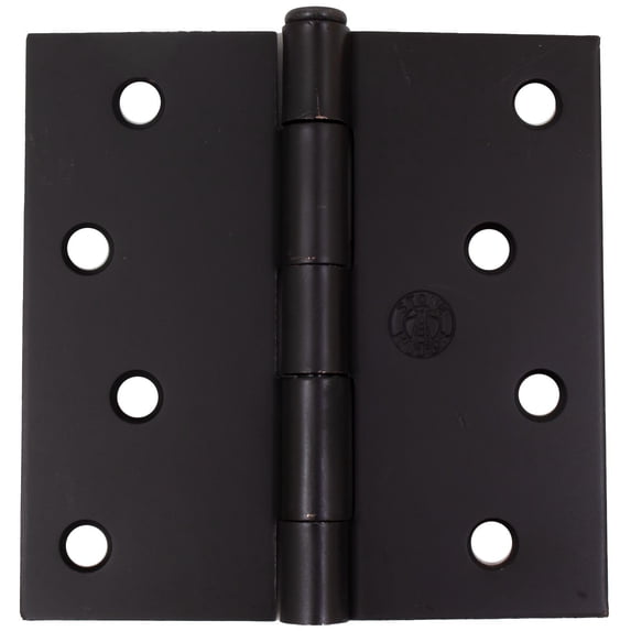 Standard Hinge, 4 Inches, Square Corner, Bulk Pack (100 Each), Oil-Rubbed Bronze by Stone Harbor Hardware