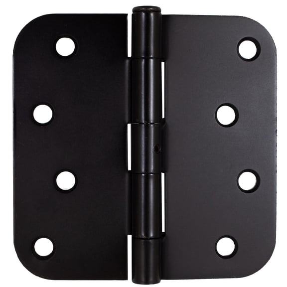 Stone Harbor Hardware Standard Hinge, Non-Removable Pin, 4 Inches, 5/8" Radius Corner, 2-Pack, Oil-Rubbed Bronze