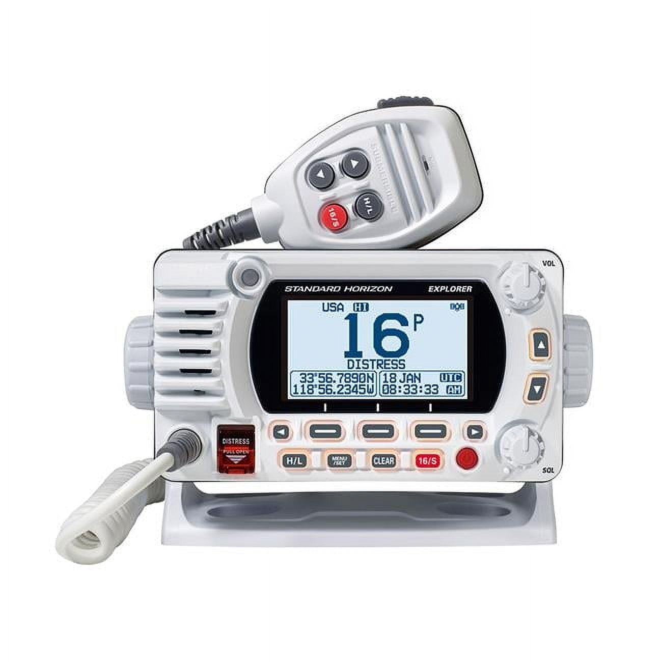 Standard Horizon Fixed Mount VHF with GPS - White - Walmart.com