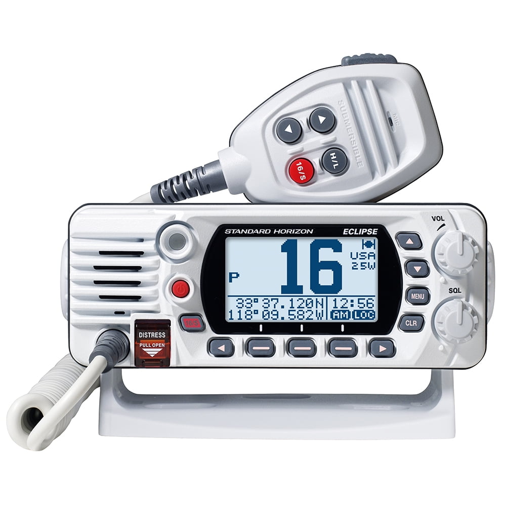 Standard Horizon GX1400 Compact Fixed Mount VHF with Weather Channel - White