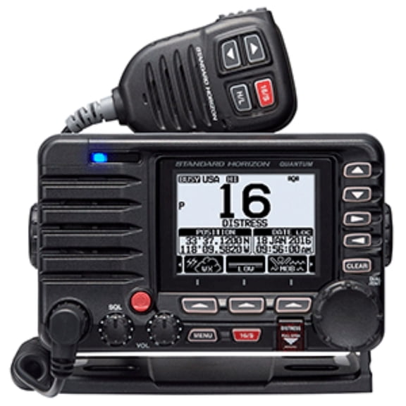 3" Black Standard Horizon Quantum VHF GX6000 Commercial Grade 25w