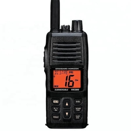 Standard Horizon HX380 VHF Marine Radio IPX7 Waterproof Class Maritime Walkie Talkie
