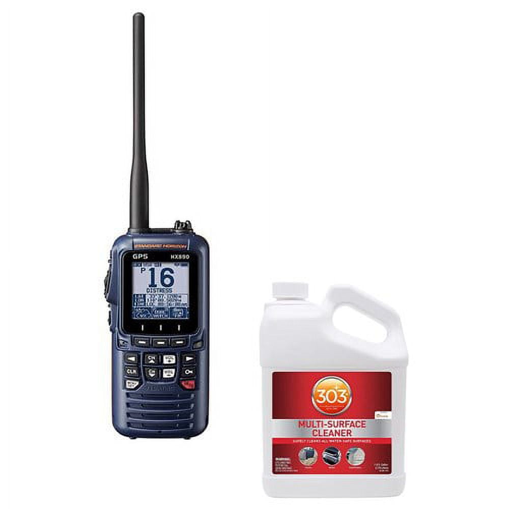 Standard Horizon HX890 Navy Blue Handheld VHF With Multi Surface