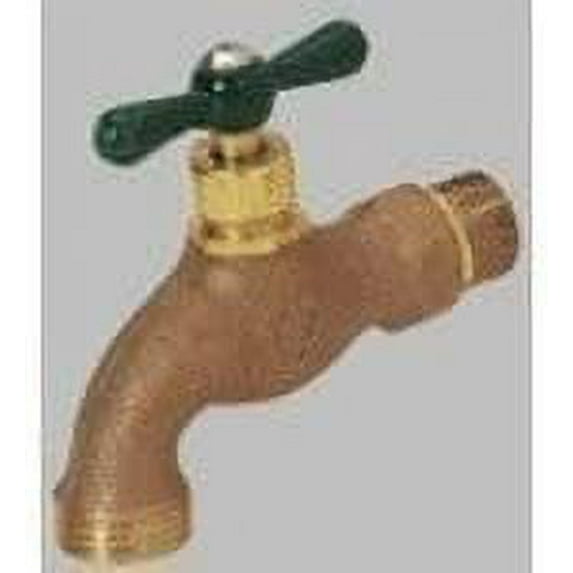Arrowhead Brass Garden Hose Bibb - Outdoor Plumbing Fixture - Red