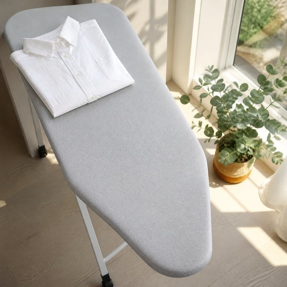 Standard Ironing Board Cover 47x15 Inch Thickened Scorch Resistant Replacement Pad Full Elastic Edge for Home Laundry Room