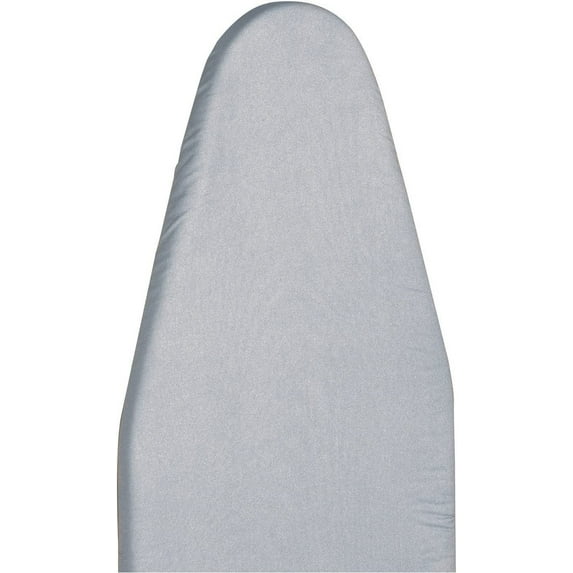 Standard Ironing Board Cover, Stain , Water , 54 x 15-17 Inch, 100% Cotton Cover with 4mm Pad and Bungee Cord Binding, Metallic Silver