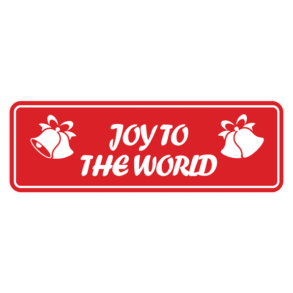 Standard Joy to the World Sign (Red) - Large